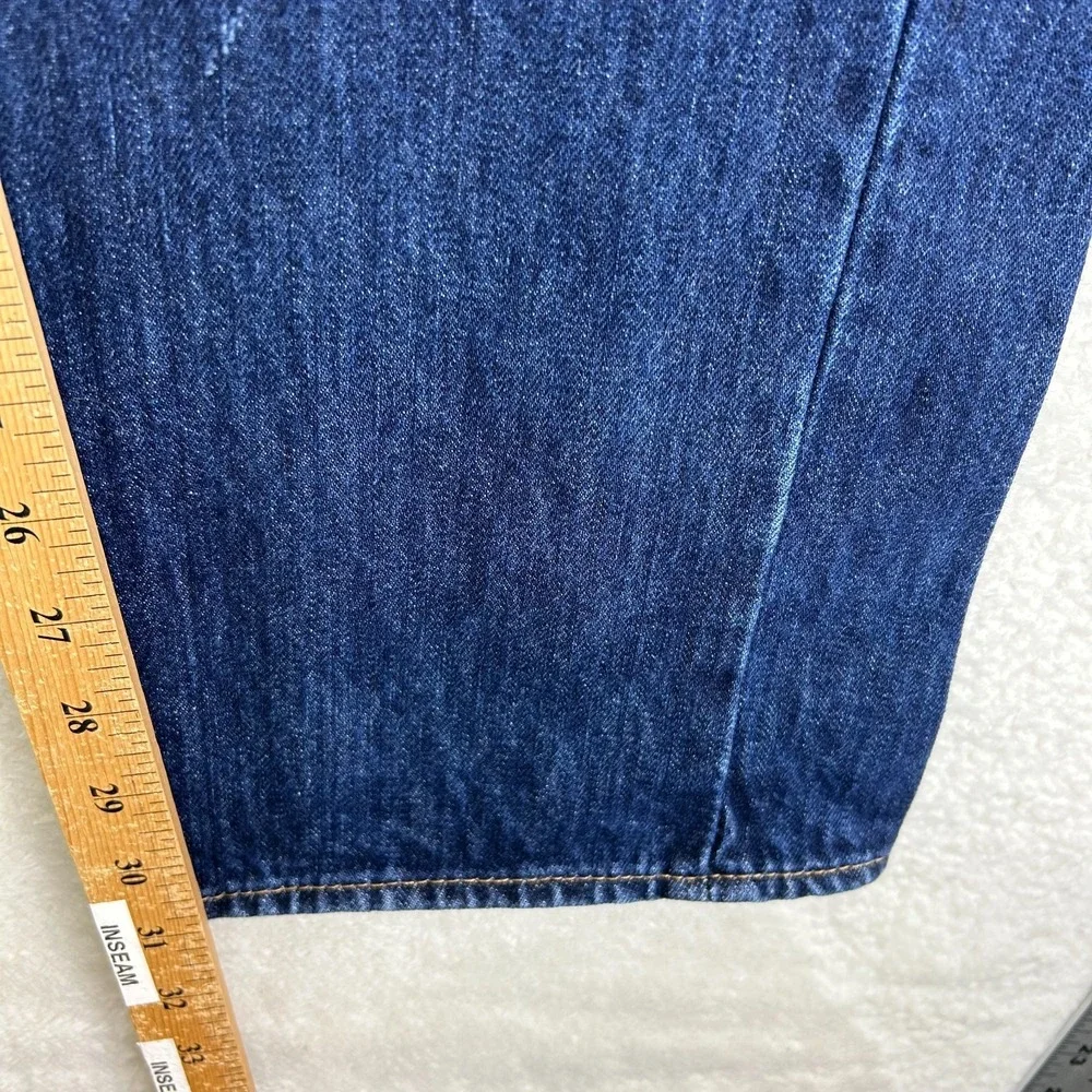 Levis 501 Jeans Mens 36x32 Dark Wash Button Fly Denim Pockets